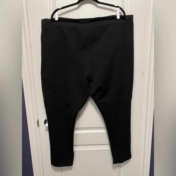 Michel Studio black pull-up suede pant size 22 - Picture 4 of 4